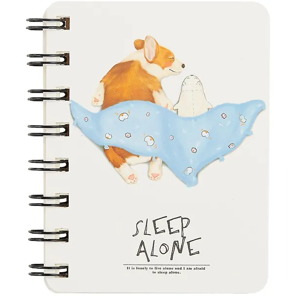 Записная книжка «Sleep Alone» А7, 70 листов в линейку, спираль, в ассортименте 257399 — 5