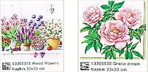 Наб. салф. для декупажа Цветы на подоконнике/Пионы розовые (6315/5930) (2шт)