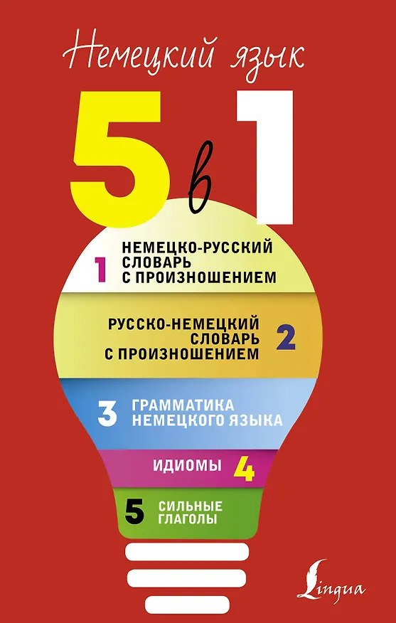 Книга Немецкий язык. 5 в 1: Немецко-русский словарь с произношением. Русско-немецкий словарь с произношением. Грамматика немецкого языка. Идиомы. Сильные глаголы (Сергей Матвеев) — 1