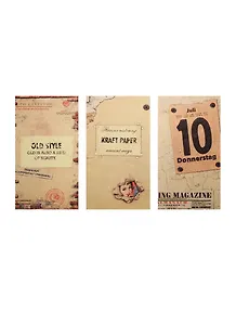 Записная книжка А6 40 л "Old Style" сшивка, крафт листы, Haich