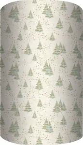 Бумага упаковочная 70*100см "Русская зима" крафт, инд.уп.