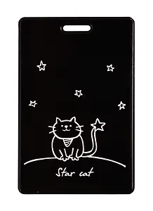 Чехол для карточек Кот и звезды Star Cat (глиттер) (ДГ2020-248)
