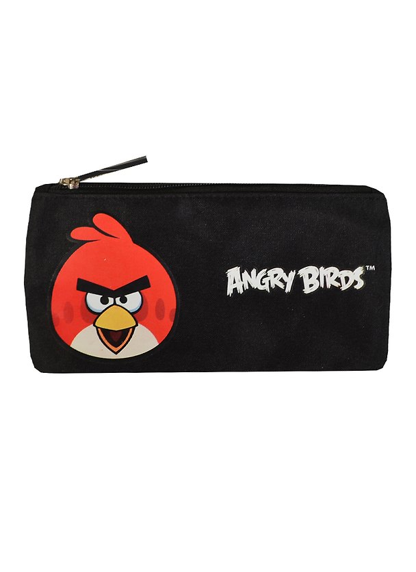 Пенал-косметичка 1отд. "ANGRY BIRDS" 22*10см, полиэстер, черный, Centrum 232559 — 1