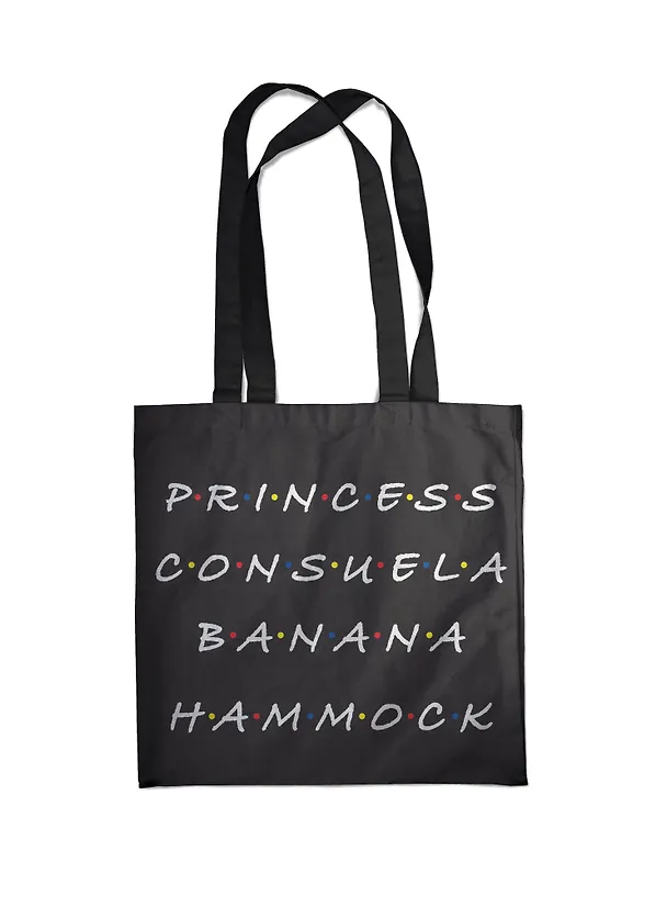 Сумка-шоппер. Friends. Princess Consuela Banana-Hammock (черная, 38х42 см, длина ручек 58 см) 2856177 — 2