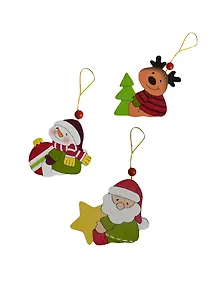 Подвеска новогодняя деревянная Новогодние друзья (10см) (3 вида) (154249) (Сима-ленд)