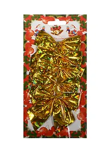 Украшение елочное Бантики солнечные зайчики (5шт) (8см)