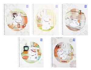 Тетрадь в клетку Listoff, "Японский котик (Эксклюзив)", 96 листов, в ассортименте