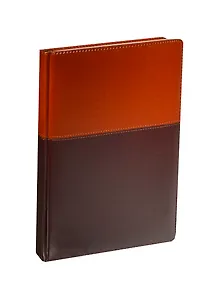 Ежедневник недат. А4 96л "Сариф" шоколадный / "Пристин" светло-коричневый, обл.поролон, офсет, ляссе, закругл.углы, Escalada