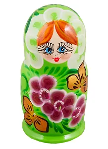 Матрешка 3 в 1 большая (Цветы, Эскиз 11, Ноготки) (М03130311)
