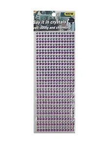 Стразы -бусины большие (1461-4A/4) (белые/сиреневые)