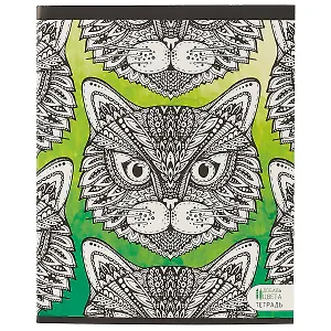 Тетрадь в клетку Unnika, "Удивительные кошки", 48 листов, в ассортименте