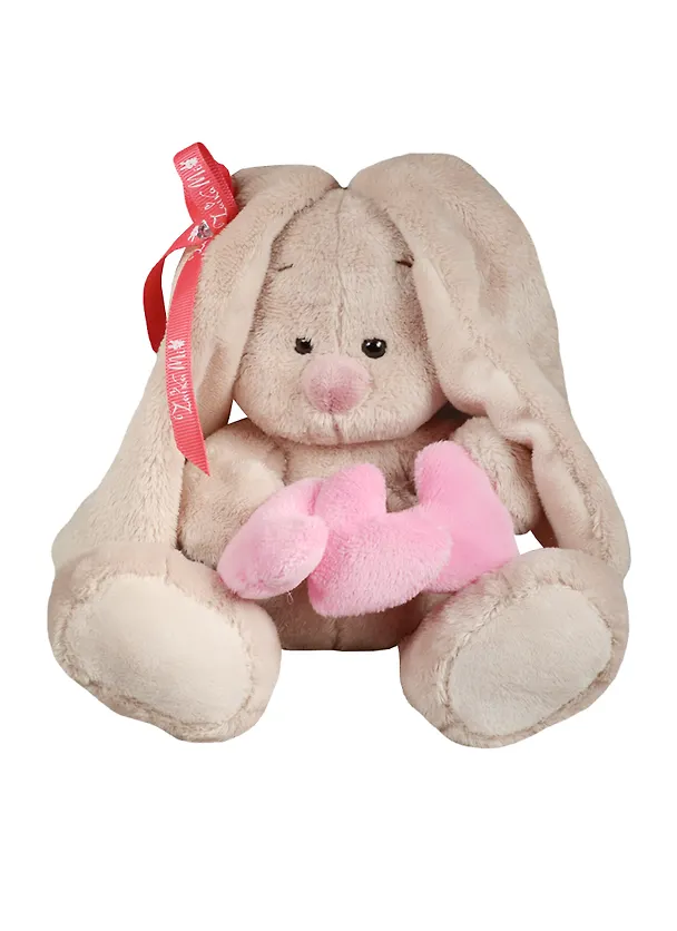 Мягкая игрушка Зайка Ми с сердечками (15 см) (SidX-168) 2504677 — 1
