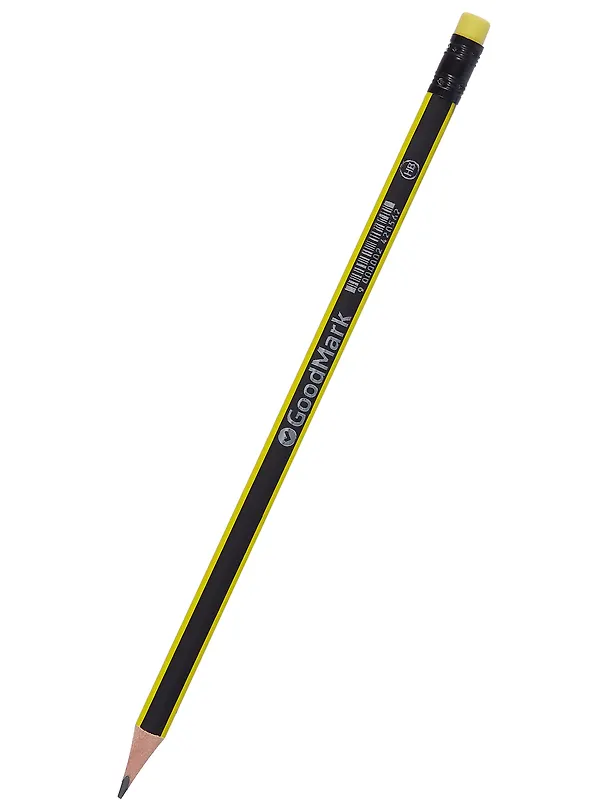 Карандаш GoodMark, Neon, чернографитный HB с ластиком, в ассортименте 242056 — 7