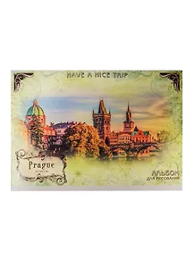 Альбом для рисования Unnika, "Путешествие по Праге", А4, 40 листов, на скрепке