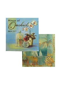 Набор салфеток для декупажа Цветы/море 7.1 (AY-1205/AY-1633) (упаковка)