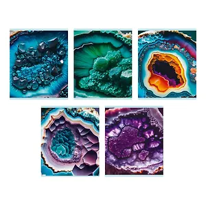 Тетрадь в клетку Listoff, "Самоцветы", 48 листов, в ассортименте