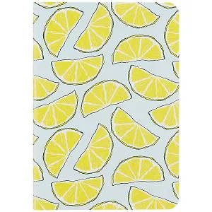 Записная книжка А7 30л кл. "Лимоны" сшивка, тонир.блок