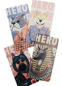 Записная книжка А6+ 24л кл. 90*170мм "World hero" сшивка, ассорти, Languo