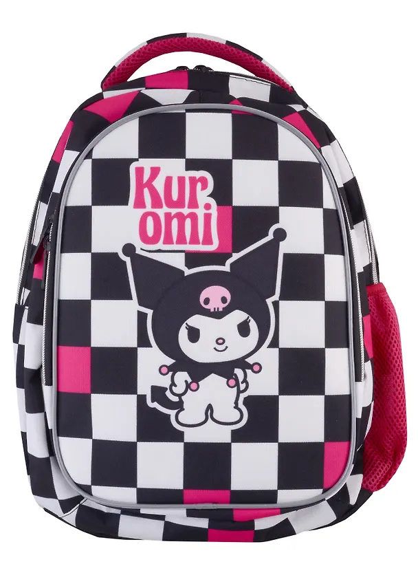 Рюкзак школьный «Kuromi», клетчатый, 2 отделения, 40 см, Centrum 2969038 — 2