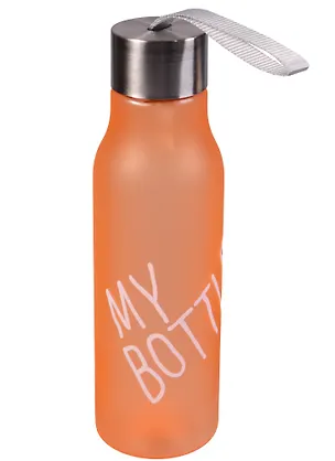 Бутылка My bottle/Май ботл матовая желтая/персиковая/оранж 600мл (пластик) 12-07664-8016-huang 2591217