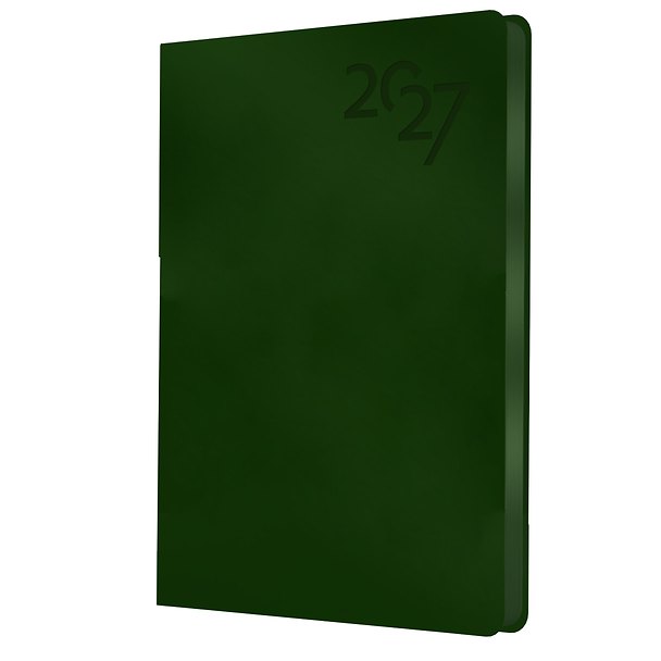 Ежедневник дат. 2027г. А6 176л "Soft Touch" зеленая тайга, иск.кожа, интегр.переплет, тонир.блок, скругл.углы, ляссе, инд.уп 3173927 — 1