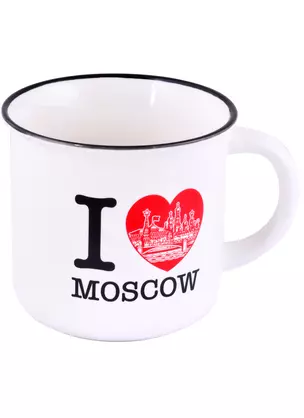 Кружка Москва I love Moscow 350мл фарфор матовая прямая (065-8-19-IL) — 2858756 — 1