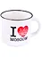 Кружка Москва I love Moscow 350мл фарфор матовая прямая (065-8-19-IL) — 2858756 — 1