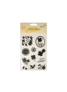 Силиконовые штампы для скрапбукинга подложка/пакет Клевер (11-24255-J26)