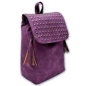 Рюкзак, Феникс+ ФИОЛЕТОВЫЙ МЕШОК 34*26*15см, одно отделение, искусственная кожа 46049