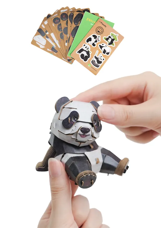 3D пазл Makebug «Панда», линейка Tiny Series. Арт. MB-D-0041 3168772 — 2