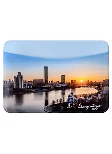 Чехол для карточек горизонтальный Екатеринбург Вид с плотины городского пруда днем (фото)