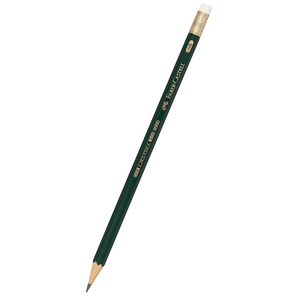 Карандаш ч/гр с ластиком "Castell-9000" HВ, Faber-Castell 219412 — 1