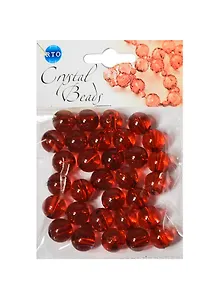 Набор бусин Кристальная игра Шарики красные (CRP071) (12мм) (упаковка)
