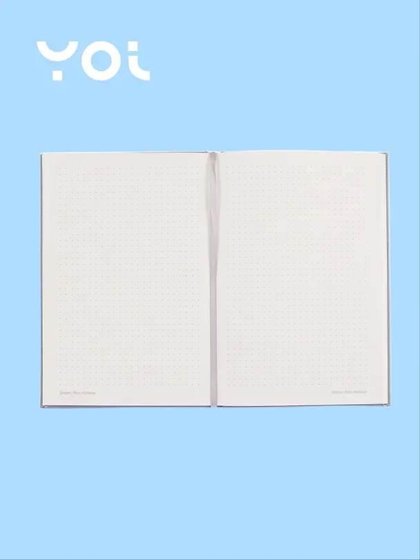 Книга для записей "Grey", А5, 120 листов в точку, Yoi 3121051 — 3