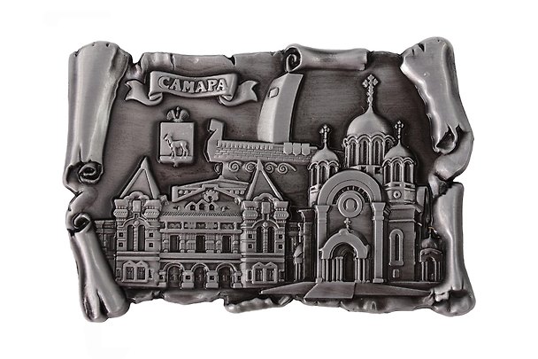 Магнит свиток Коллаж (металл) (Самара) (027-4ATN-55K2) 3133994 — 1