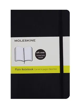 Записная книжка А6 96л "CLASSIC SOFT Pocket" нелинов.блок, черн., тв.обл., инд.уп., Moleskine 249473
