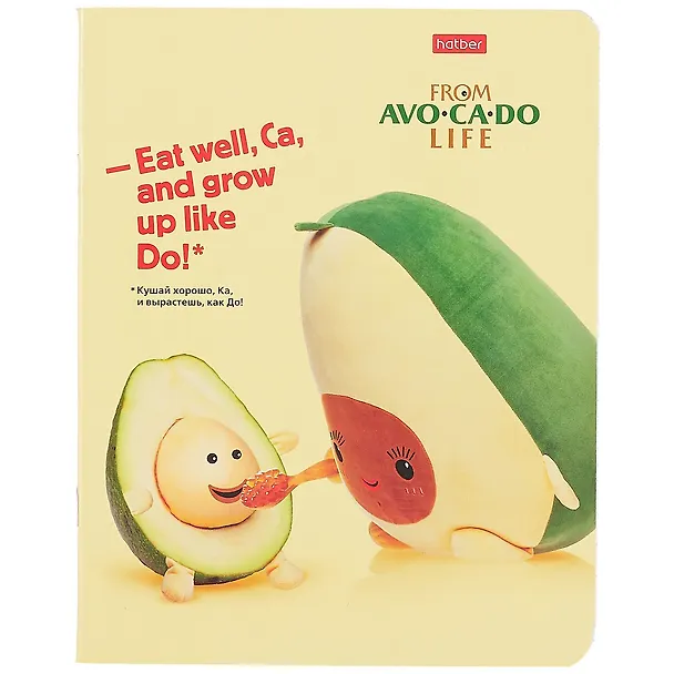 Тетрадь общая «AvoCaDo life» в ассортименте, 48 листов в клетку, A5 - Hatber 253352 — 4