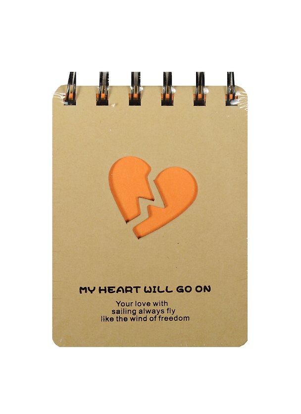 Блокнот А7 100л "My Heart" картон. обложка, нелинован. тонир. блок, ассорти, Haich 239587 — 1