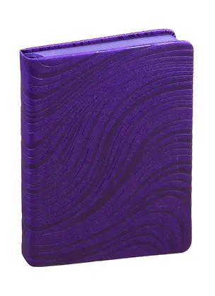 Ежедневник недат. А6 120л Шиммер фиолетовый, кожзам, тв. переплет, блинт.тиснение, тонир.блок, ляссе 255546