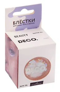 Блестки для лица, тела и волос `DECO.` by Miami tattoos (Xenon) (191918)
