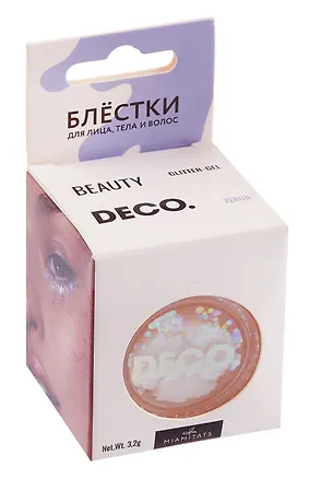 Блестки для лица, тела и волос `DECO.` by Miami tattoos (Xenon) (191918) 3030571