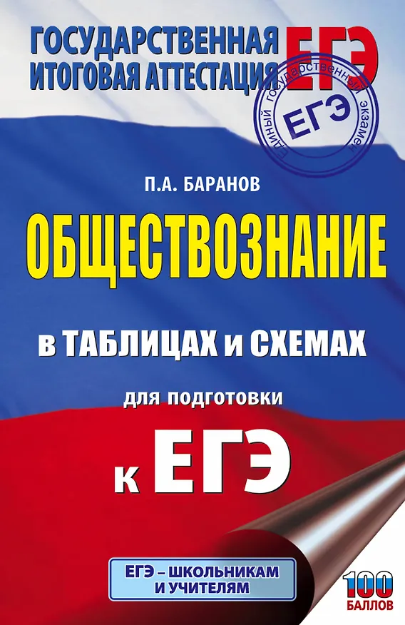 Книга ЕГЭ. Обществознание в таблицах и схемах. Справочное пособие. 10-11 классы (Пётр Баранов) — 1