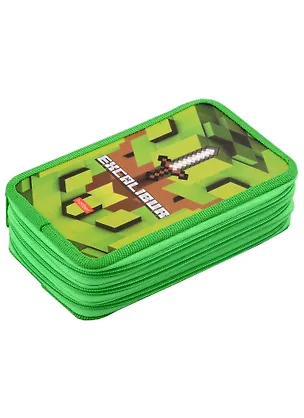 Пенал Pixels, 3 отделения 2975935