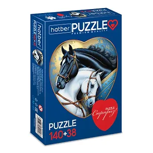 Пазл 140+38 Premium А4ф   Два сердца Сила и грация 2 картинки в 1 коробке в Смарт-упаковке 3142917