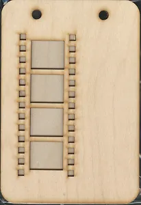 Заготовка для скрапбукинга альбом Фотопленка (13808) (3 листа) (220х150)