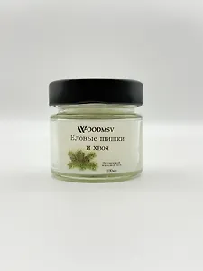 Свеча ароматическая Еловые шишки и хвоя (100мл) (100-ЕШХ)