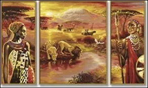 Набор для раскрашивания Триптих Килиманджаро (609260438) (50х80см) (коробка) 2261686