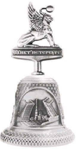 Колокольчик с фигуркой  "Грифон" цвет хром матовый 2955966 — 1