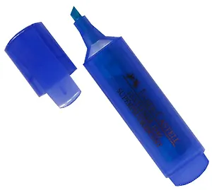 Текстовыделитель Faber-Castell, синий 1-5 мм