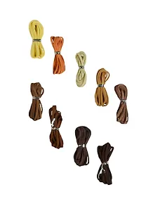 Шнур кожзам. оттенки коричневого (8470-2) (3мм*1,4см*1м) (1 моток) (упаковка)